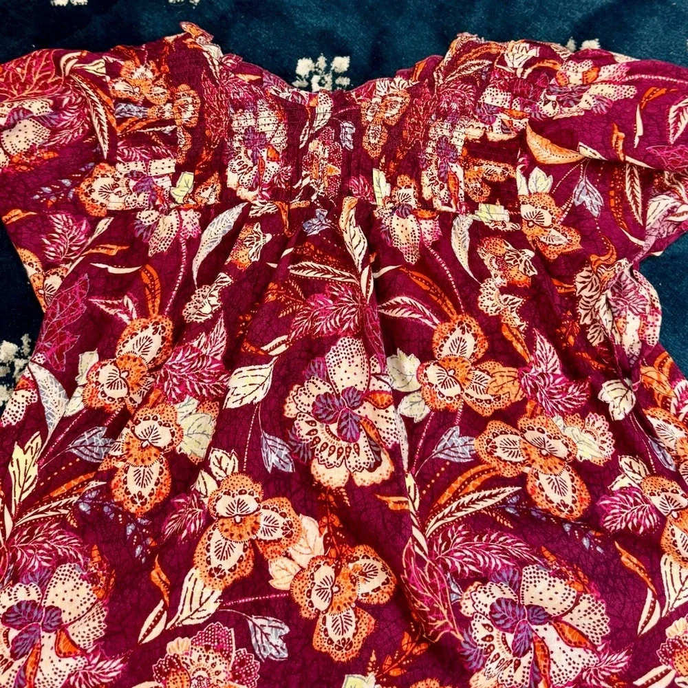 Old Navy | Floral Peasant Blouse – Size M - Picture 12 of 14